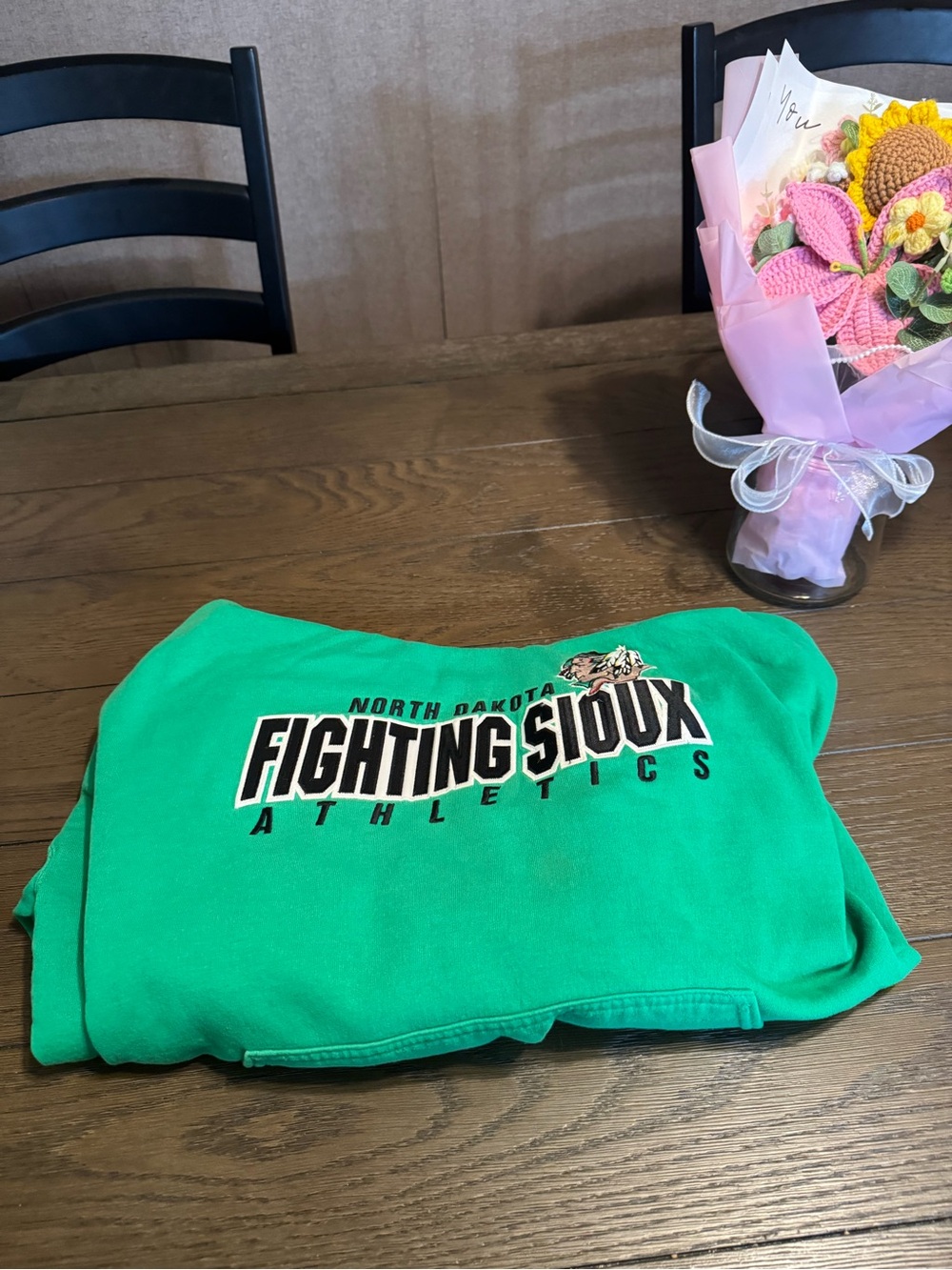 North Dakota Fighting Sioux Green Athletics Sweatshirt